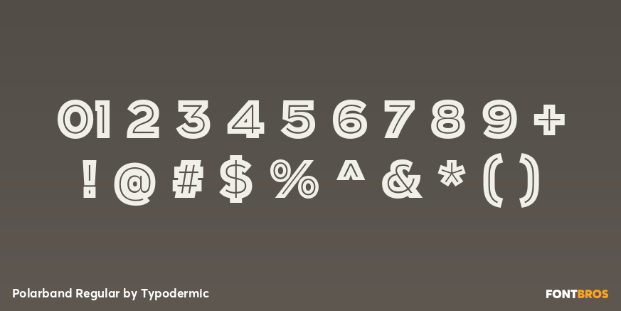 Polarband Regular Font Poster #4