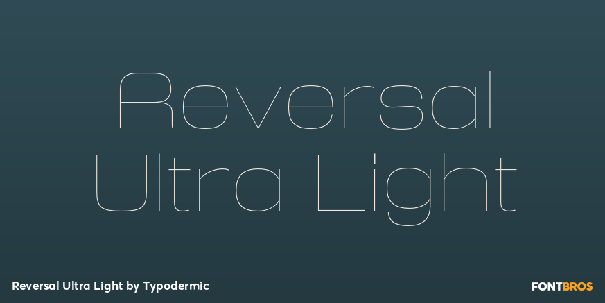 Reversal Ultra Light Font Poster #1