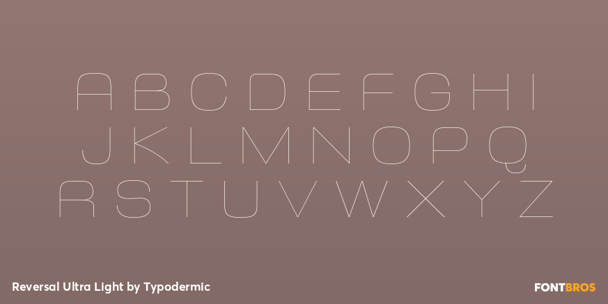 Reversal Ultra Light Font Poster #2