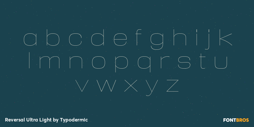 Reversal Ultra Light Font Poster #3