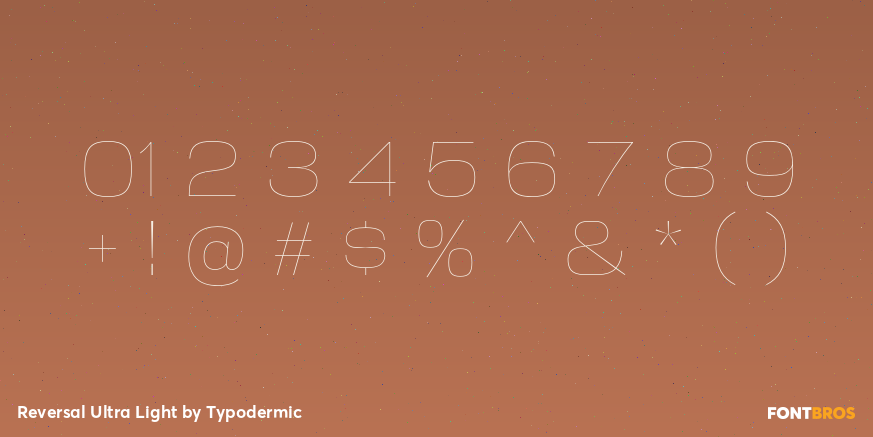 Reversal Ultra Light Font Poster #4