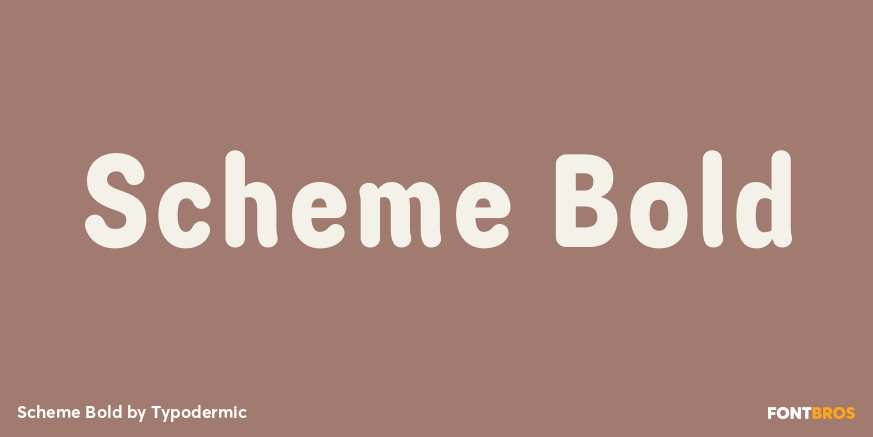 Scheme Bold Font Poster #1