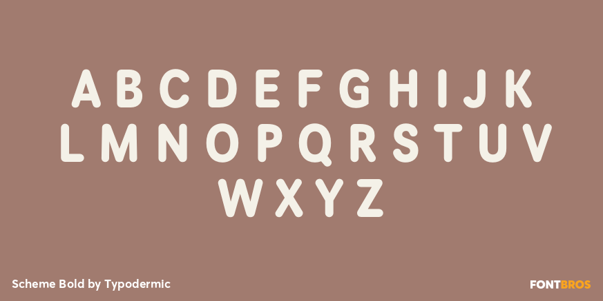 Scheme Bold Font Poster #2