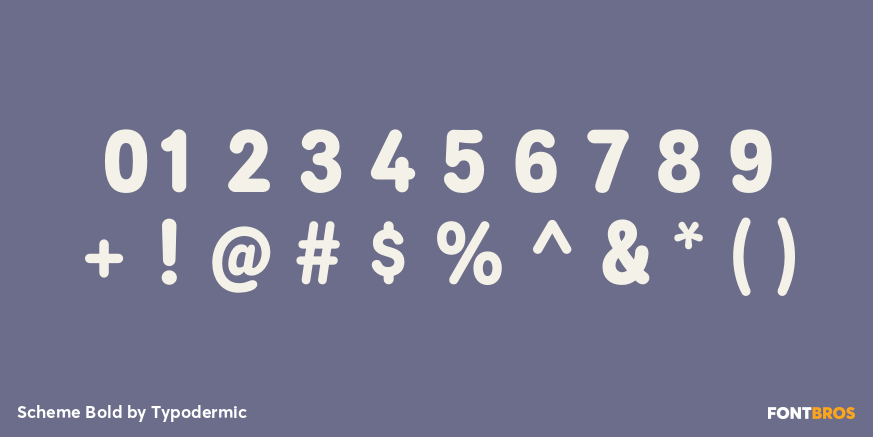 Scheme Bold Font Poster #4