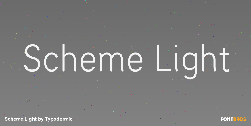 Scheme Light Font Poster #1