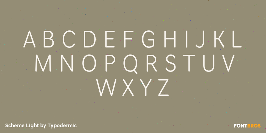 Scheme Light Font Poster #2