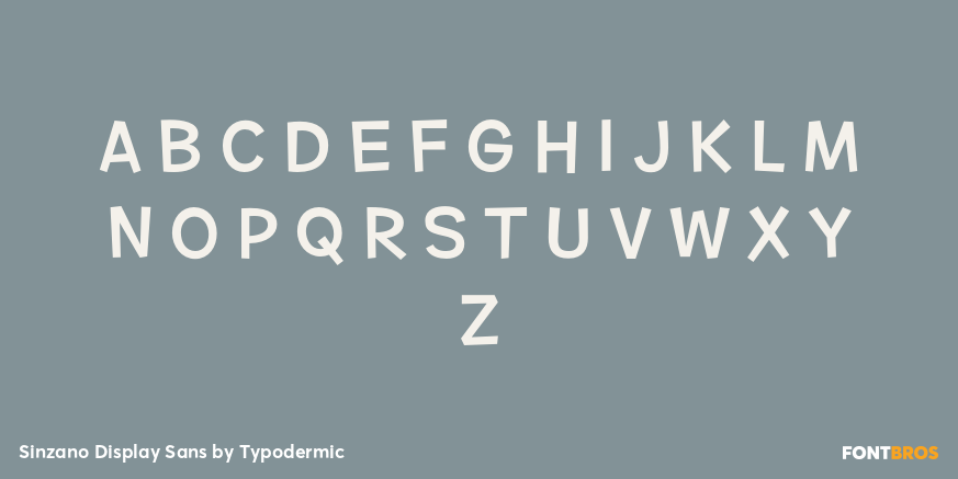 Sinzano Display Sans Font Poster #2