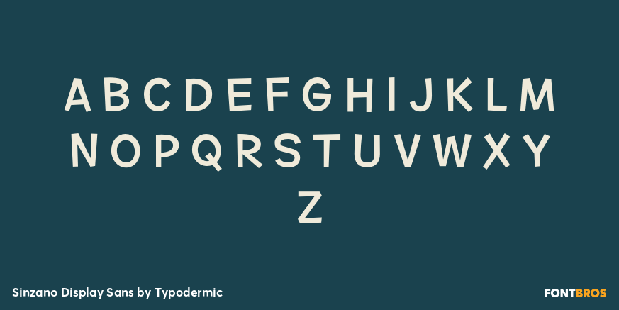 Sinzano Display Sans Font Poster #3