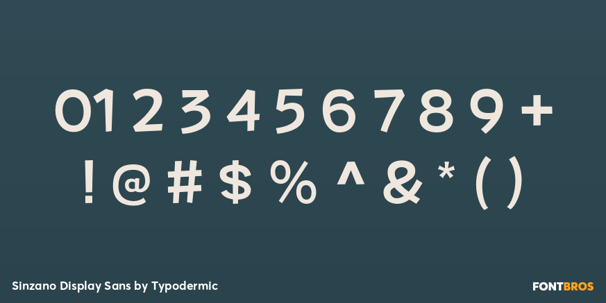 Sinzano Display Sans Font Poster #4