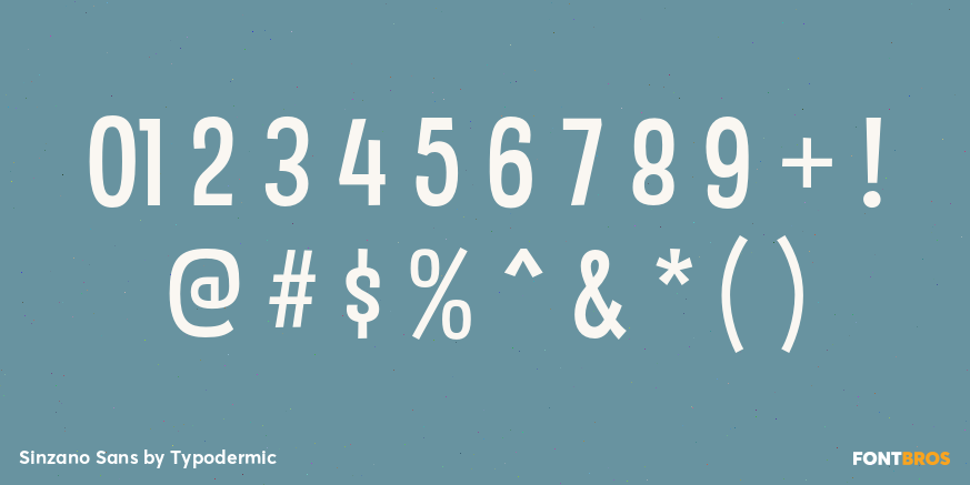 Sinzano Sans Font Poster #1