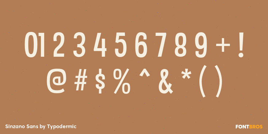 Sinzano Sans Font Poster #4