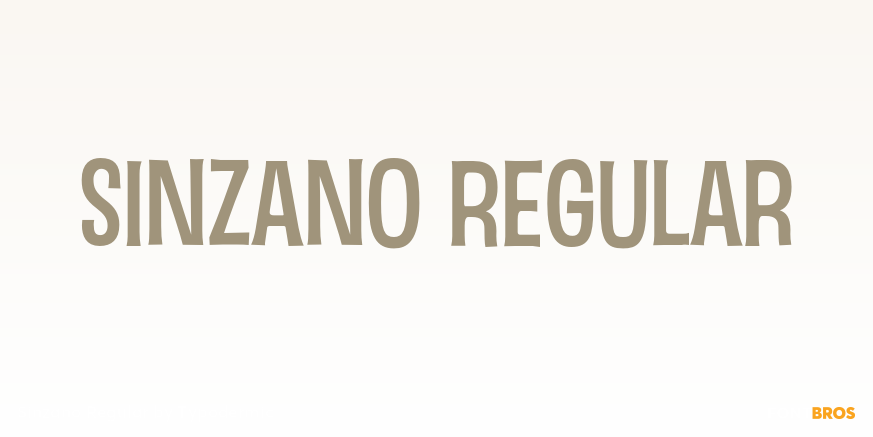 Sinzano Regular Font Poster #1