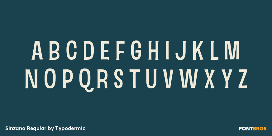 Sinzano Regular Font Poster #2