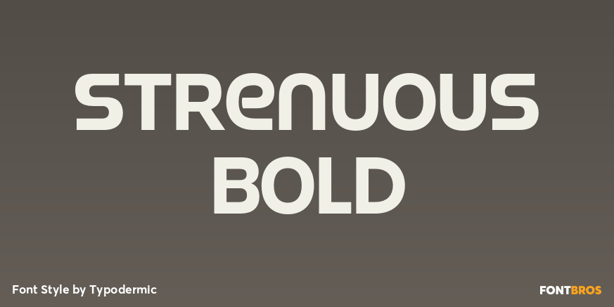 Strenuous Bold Poster