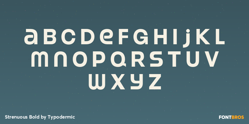 Strenuous Bold Font Poster #3