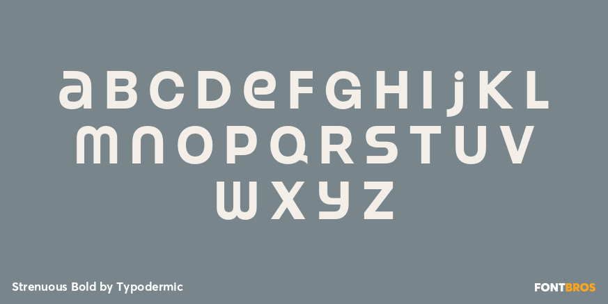 Strenuous Bold Font Poster #1