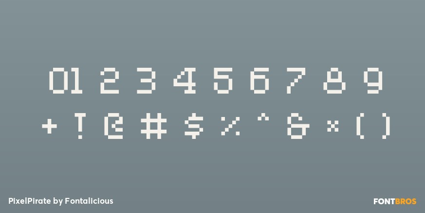 PixelPirate Font Poster #1