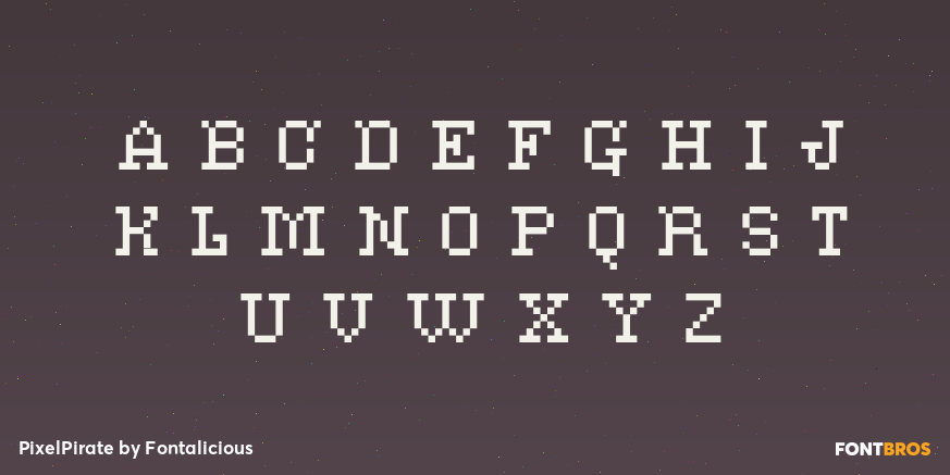 PixelPirate Font Poster #1