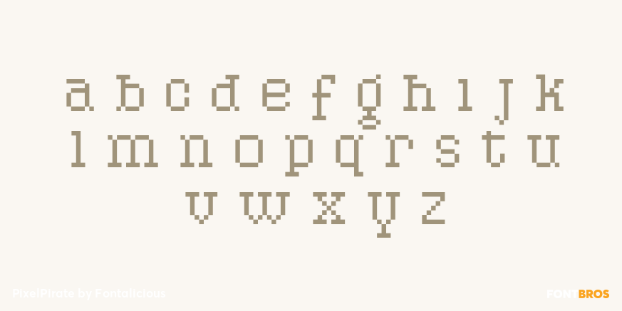 PixelPirate Font Poster #1