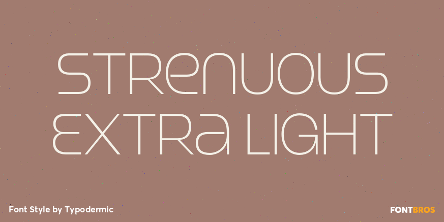 Strenuous Extra Light Poster
