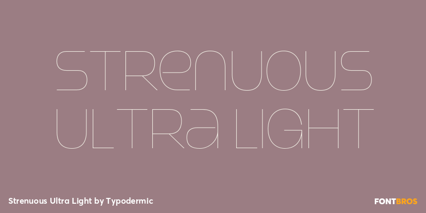 Strenuous Ultra Light Poster