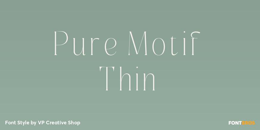 Pure Motif Thin Poster