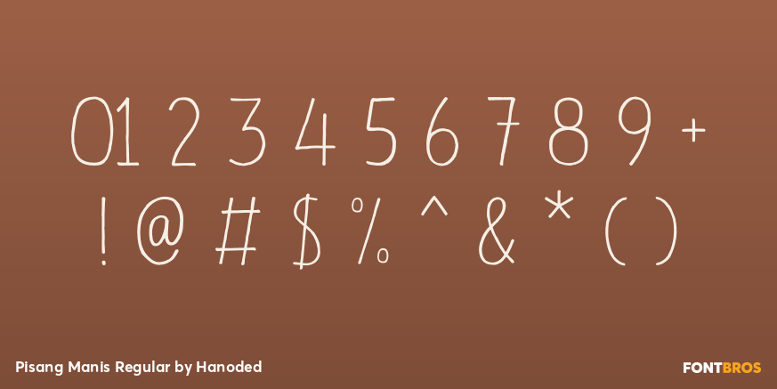 Pisang Manis Regular Font Poster #4