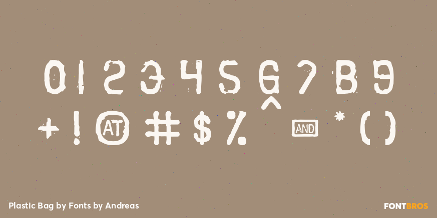 Plastic Bag Font Poster #4