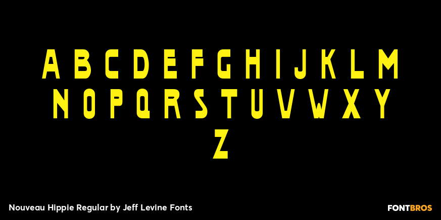 Nouveau Hippie Regular Font Poster #3