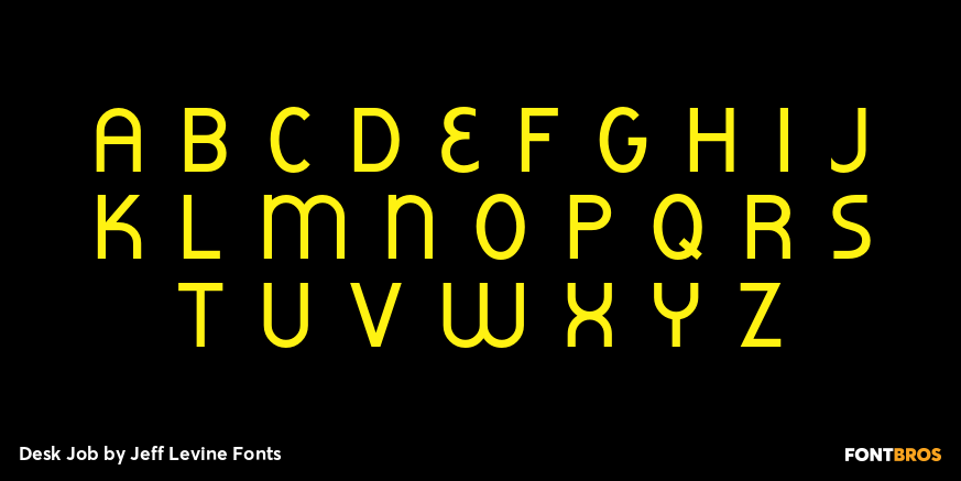 Desk Job Font Poster #2