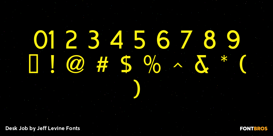 Desk Job Font Poster #4