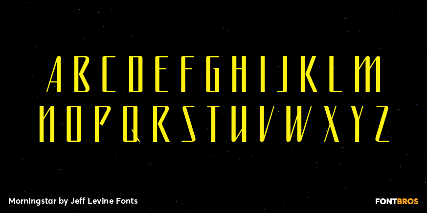 Morningstar Font Poster #2
