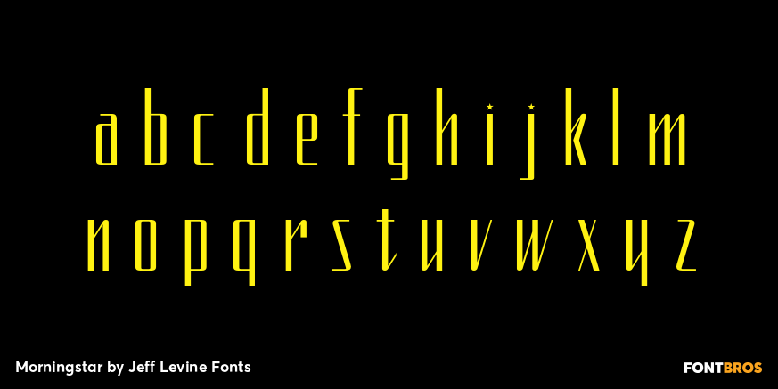 Morningstar Font Poster #3