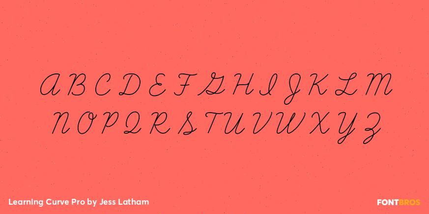 Learning Curve Pro Font Poster #2