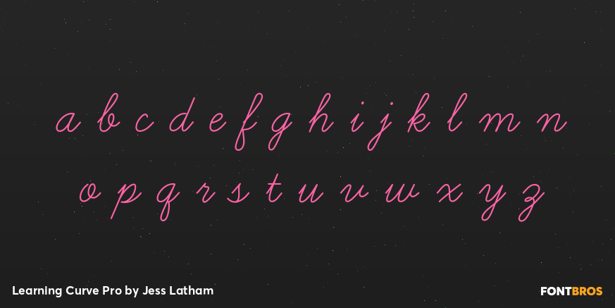 Learning Curve Pro Font Poster #3