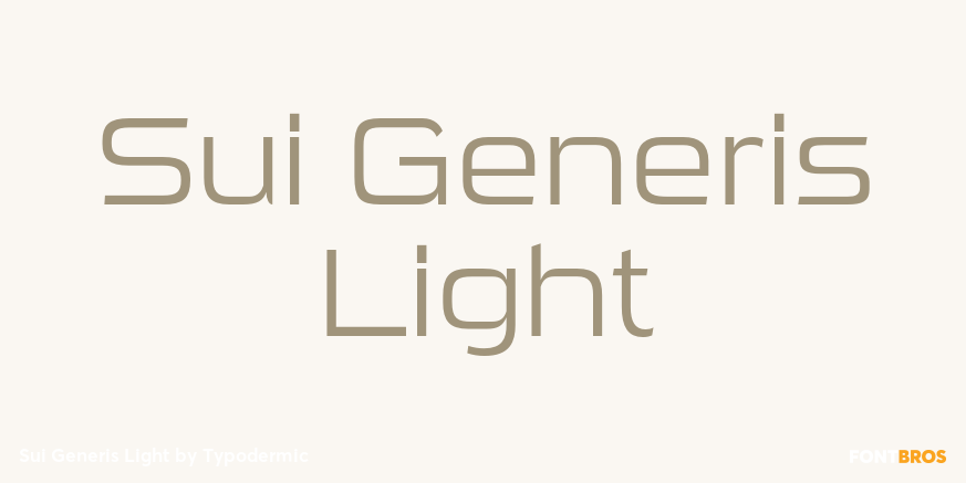 Sui Generis Light Poster