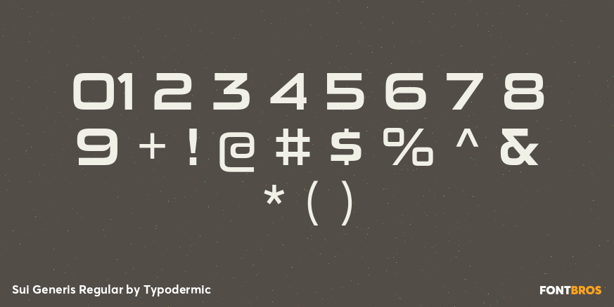 Sui Generis Regular Font Poster #1
