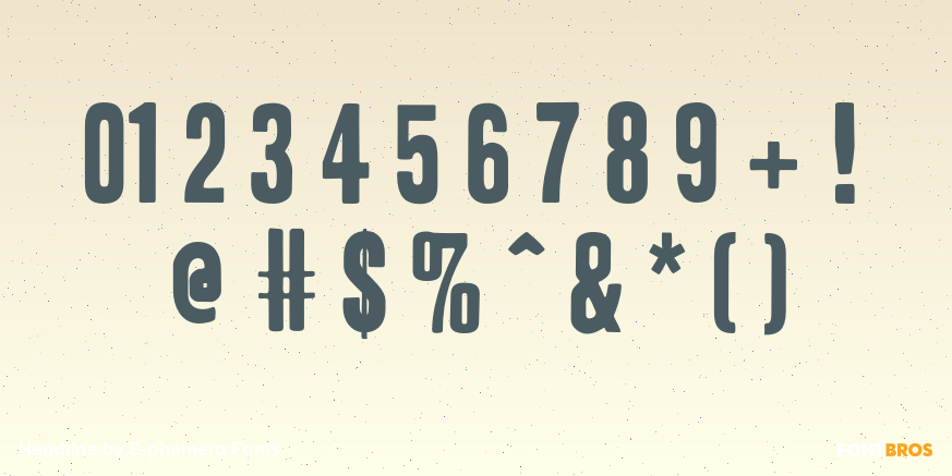 Headline Font Poster #4