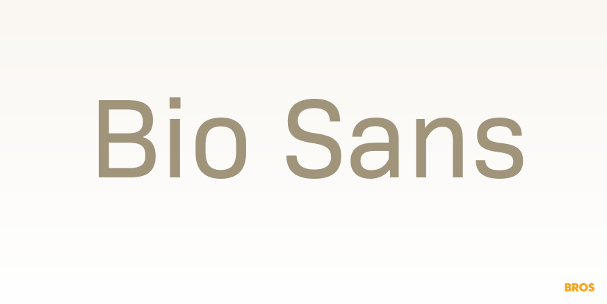 Bio Sans Poster