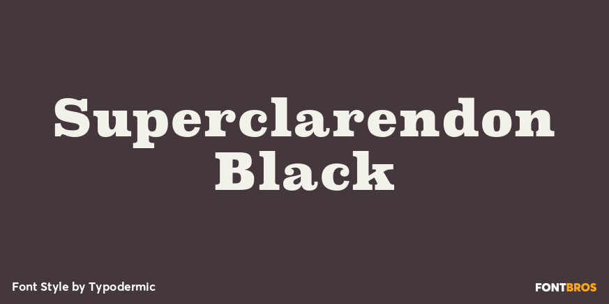 Superclarendon Black Poster