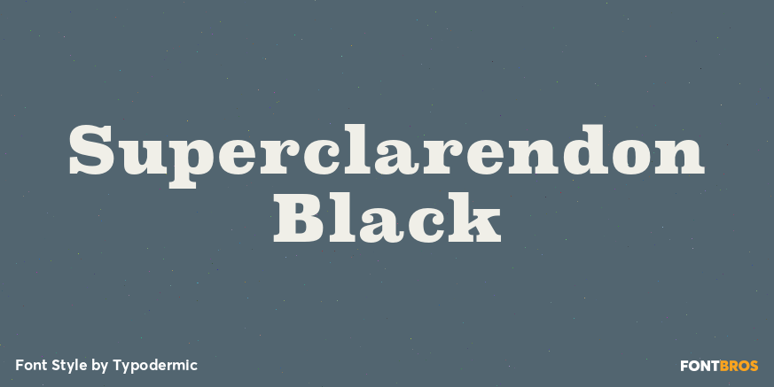 Superclarendon Black Poster