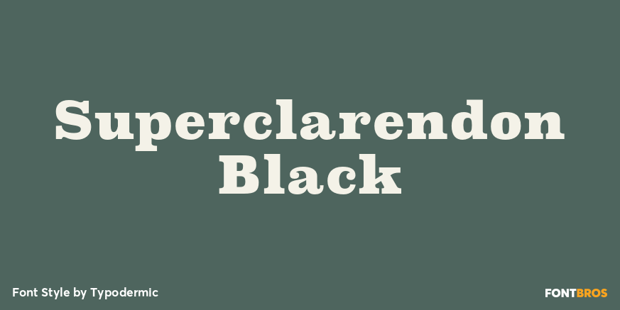 Superclarendon Black Poster