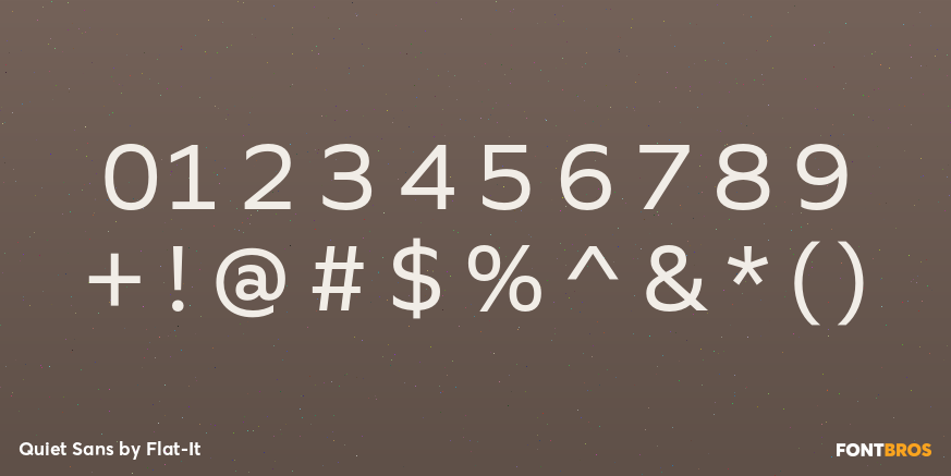 Quiet Sans Font Poster #1