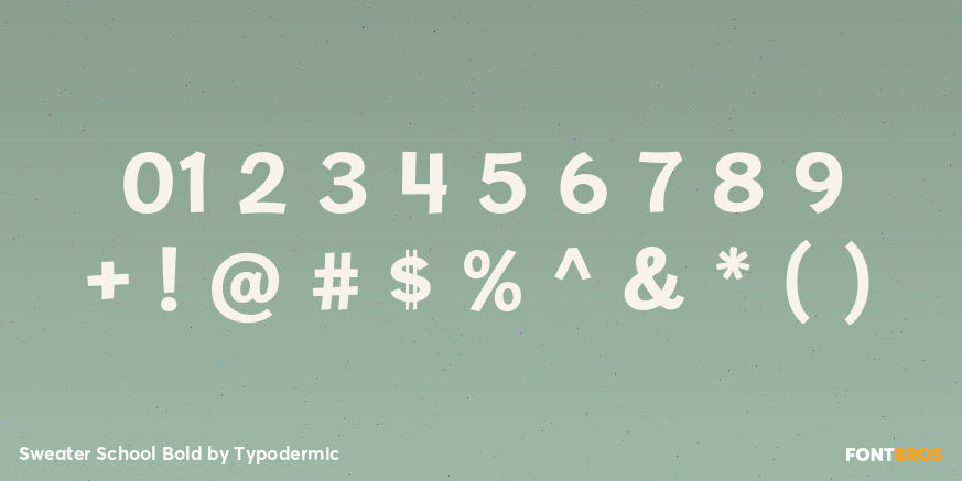 Sweater School Bold Font Poster #1