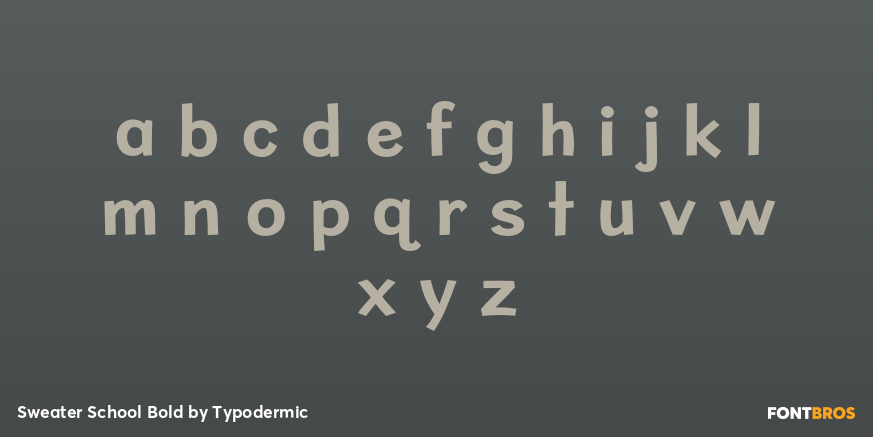 Sweater School Bold Font Poster #3