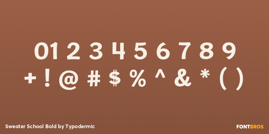 Sweater School Bold Font Poster #4