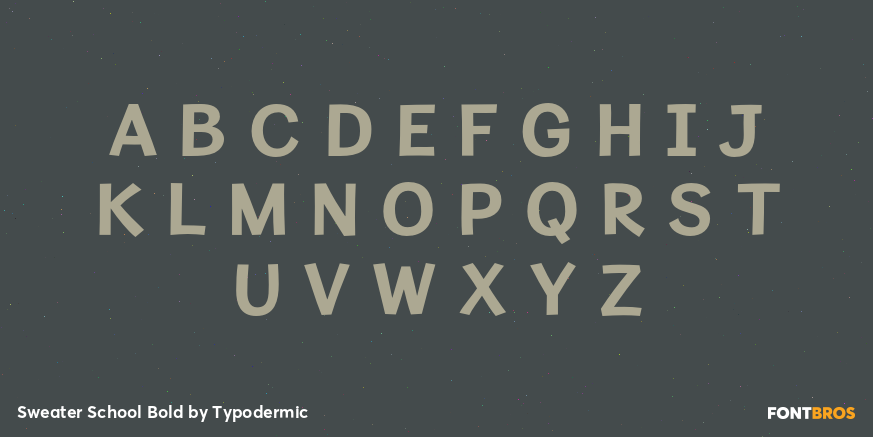 Sweater School Bold Font Poster #1