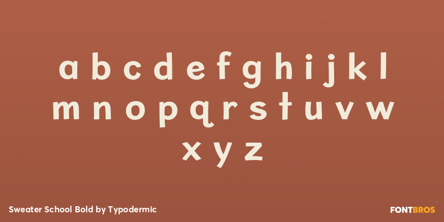 Sweater School Bold Font Poster #1