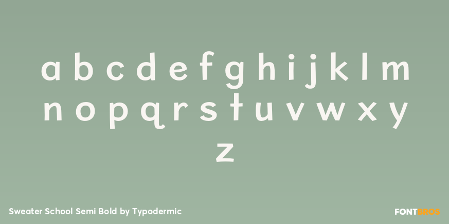 Sweater School Semi Bold Font Poster #3