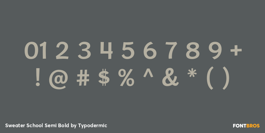 Sweater School Semi Bold Font Poster #4